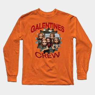 Galentines crew cartoon style Long Sleeve T-Shirt